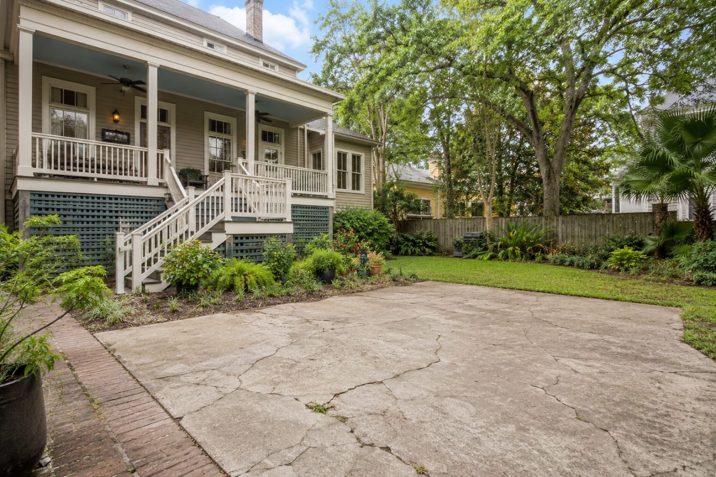 A homeowner property ready for outdoor-living work in Greater New Orleans